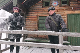 Bij een verlaten hut op de Rauschberg