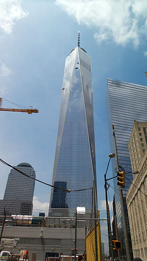 De Freedom Tower was net voor het publiek open gesteld bij ons bezoek aan New York.