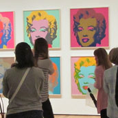 Variaties op Marilyn Monroe, ook een heel bekende Warhol.