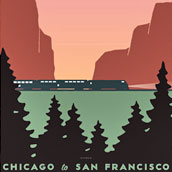 De California Zephyr is de trein die je van Chicago naar San Francisco brengt. De naam California Turtle zou logischer zijn: we kwamen met zes uur vertraging aan.