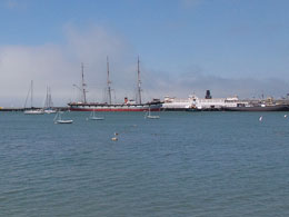 De havenmonding.