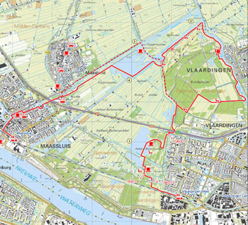 Een wandeltocht van vijftien en een halve kilometer, maar je kunt een stuk afsnijden.