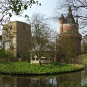 Kasteel Duurstede: de rune is deels herbouwd tot het kasteel.