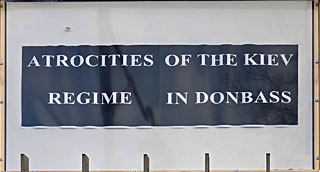 �Wreedheden van het Kiev-regime in de Donbass�. Dat Kiev-regime heet overigens Oekra�ne hoor!
